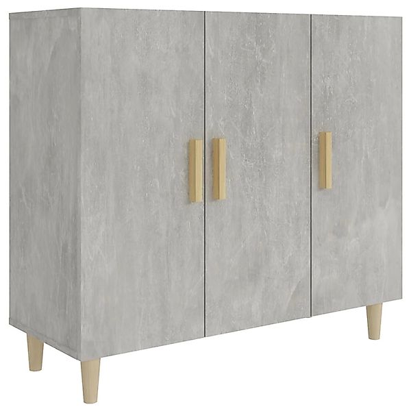 vidaXL Sideboard Betongrau 90x34x80 cm Holzwerkstoff 812496 günstig online kaufen