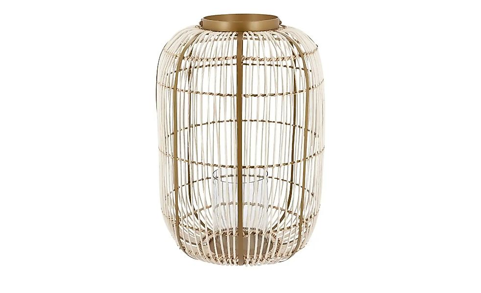 Jette Home Rattanlaterne   ¦ holzfarben ¦ Rattan,Eisen,Glas ¦ Maße (cm): H: günstig online kaufen