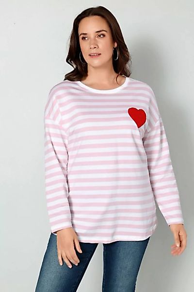 MIAMODA Sweatshirt Sweatshirt Ringel Herz Langarm günstig online kaufen