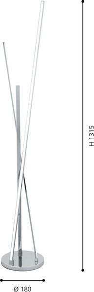 EGLO LED Stehlampe PARRI, LED fest günstig online kaufen