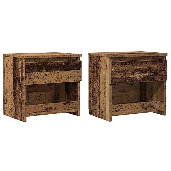 vidaXL Nachttische 2 Stück Altholz 40x30x39 cm Holzwerkstoff 856407 günstig online kaufen