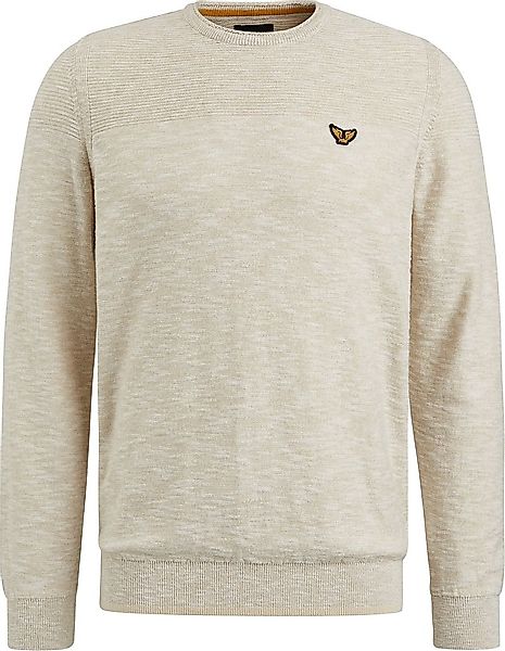 PME Legend Stickgarn Pullover Ecru - Größe XL günstig online kaufen