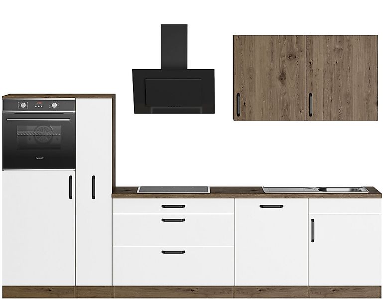 wiho Küchen Küchenzeile Elba, wahlweise mit Hanseatic E-Geräten, Breite 310 günstig online kaufen