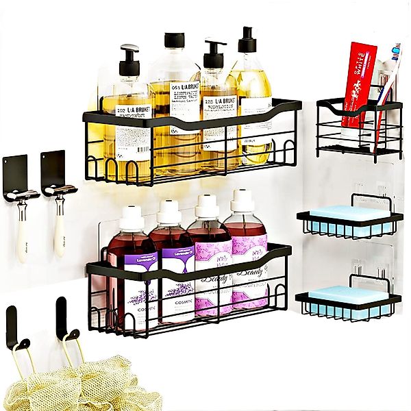 SURFOU Badregal Badezimmer-Duschregal-Organizer-Set 9-teiliges Rostfrei ohn günstig online kaufen