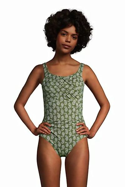Shape-Badeanzug mit Bügel Gemustert SLENDER, Damen, Größe: XL Normal, Grün, günstig online kaufen