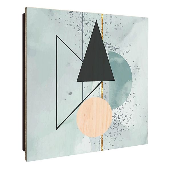 Banjado Schlüsselkasten Holz 30x30cm Schwarz Scharnier Rechts 50 Haken Desi günstig online kaufen