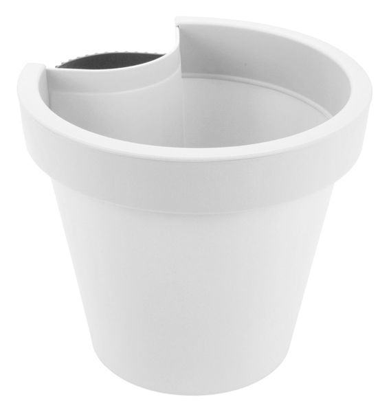 Spetebo Blumentopf Kunststoff Blumentopf für Regenrohr günstig online kaufen