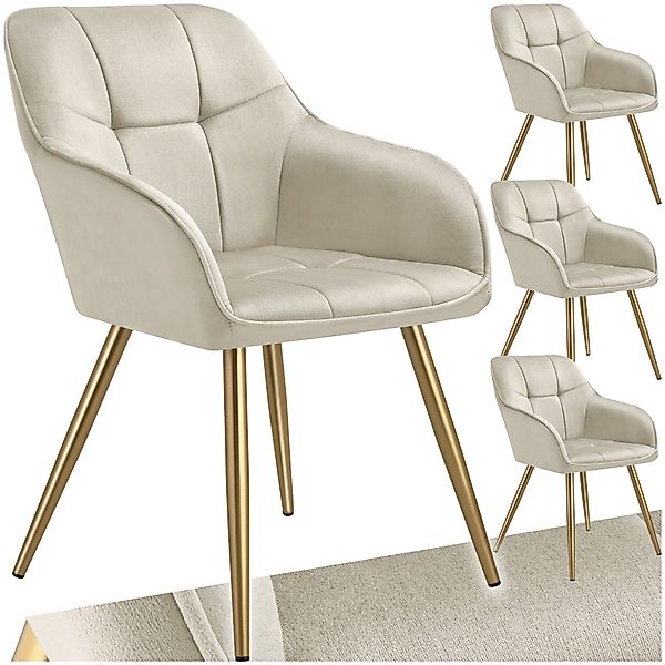tectake Esszimmerstuhl Marilyn (Set, 4 St), günstig online kaufen
