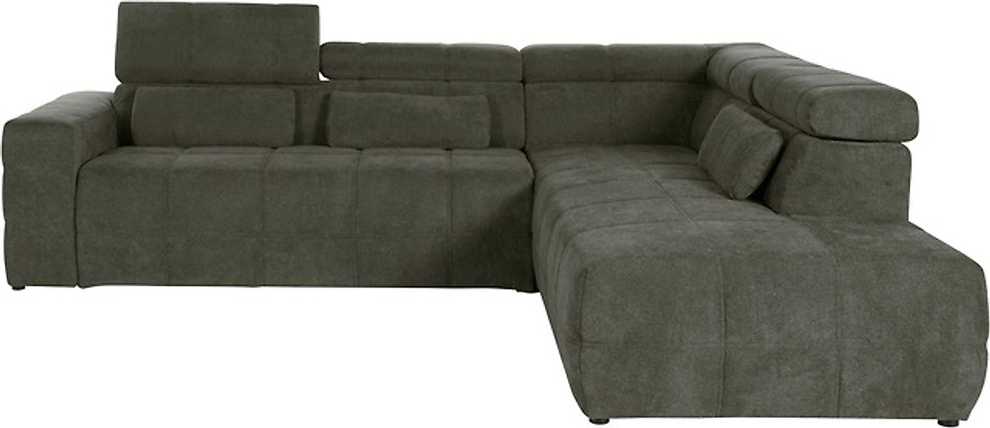 DOMO collection Ecksofa »Brandon L-Form, auch in Leder« inklusive Kopfteilv günstig online kaufen