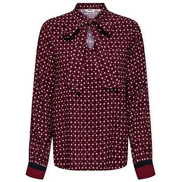 Only  Blusen Veda Border Shirt - Zinfandel günstig online kaufen
