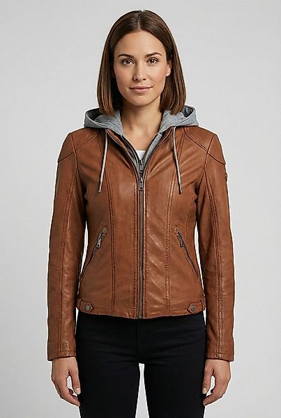 Mauritius Lederjacke MWAmmy mit abnehmbarer Kapuze günstig online kaufen