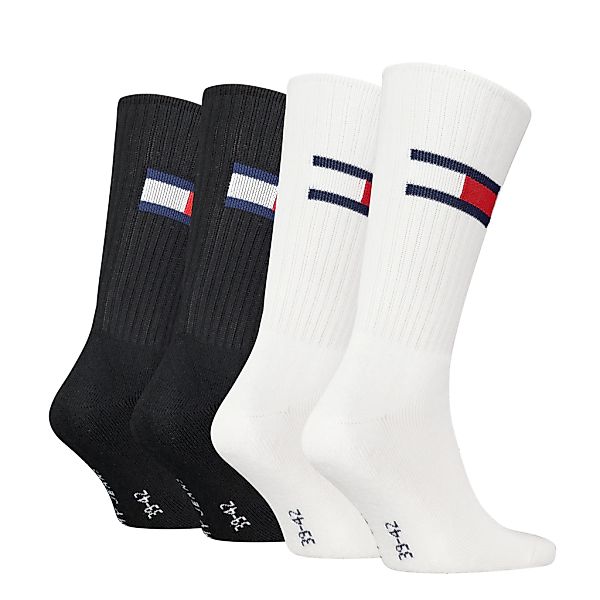 Tommy Hilfiger Socken "TH UNI TJ SOCK 4P FLAG", (4 Paar), Logo-Flag seitlic günstig online kaufen