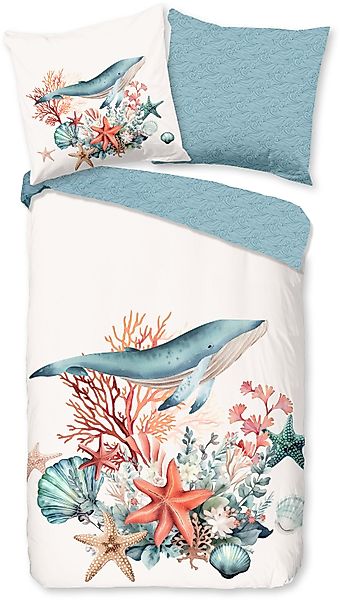 good morning Wendebettwäsche »Ocean«, 100% Baumwolle, Reißverschluss, Wende günstig online kaufen