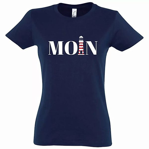 Youth Designz T-Shirt Moin Leuchtturm Damen Shirt mit Trendigem Frontdruck günstig online kaufen