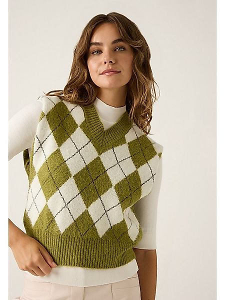 MORE&MORE Pullunder softer Rautenstrick günstig online kaufen