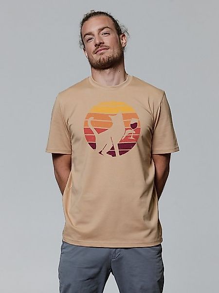 wat? Apparel T-Shirt Sunset Katze & Rotwein günstig online kaufen