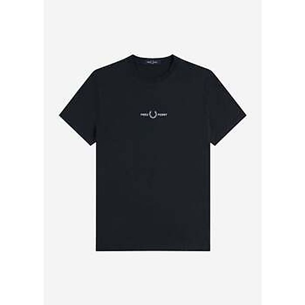 Fred Perry  T-Shirts & Poloshirts Embroidered tshirt - navy günstig online kaufen