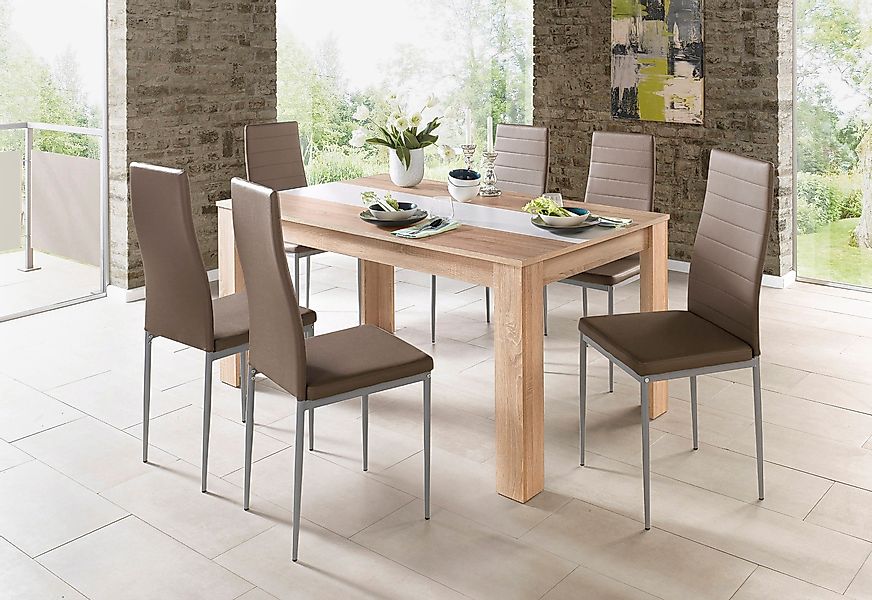 Home affaire Esszimmerstuhl "Pluto" (Set) 4 Stk. Kunstleder Bezug in Kunstl günstig online kaufen
