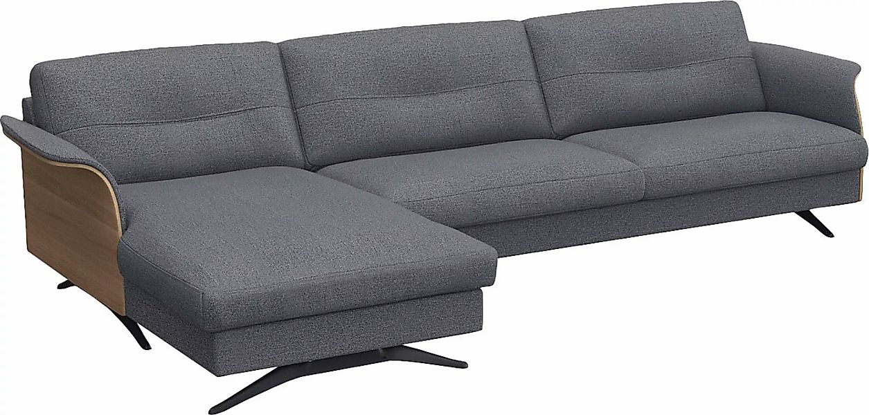 FLEXLUX Ecksofa "Glow, super bequem durch hochwertigem Sitzaufbau mit Feder günstig online kaufen