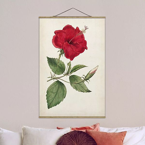 Stoffbild Blumen mit Posterleisten - Hochformat Gartenschönheit III günstig online kaufen
