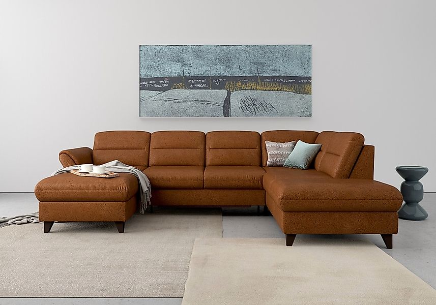 sit&more Wohnlandschaft "Mellum U-Form" Federkern, wahlweise mit Bettfunkti günstig online kaufen