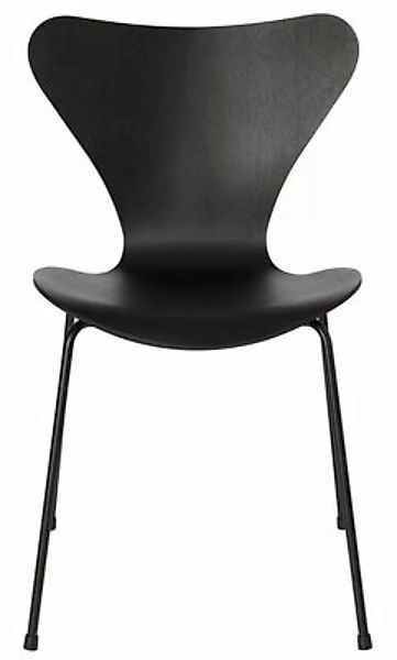 Stapelbarer Stuhl Série 7 holz schwarz / Gefärbte Esche - Fritz Hansen - Sc günstig online kaufen