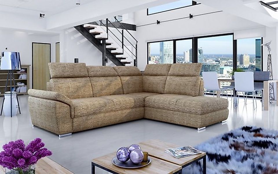 Xlmoebel Ecksofa Ecksofa Modern Textil Stoff L-Form Designer Sofa Wohnzimme günstig online kaufen