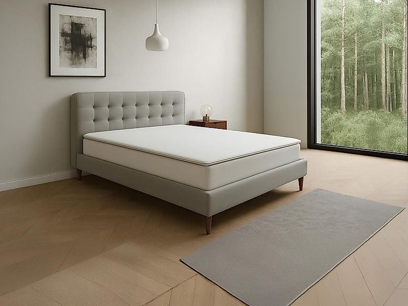 Matratzenauflage 160 x 200 cm - Memoryschaum - Abnehmbarer Bezug - Höhe 5 c günstig online kaufen