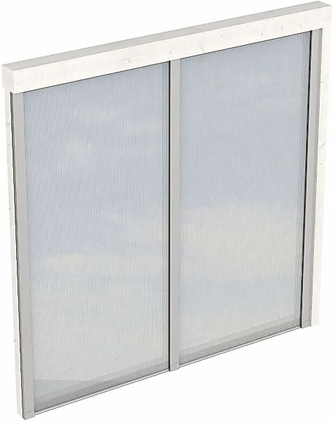 Skanholz Carport-Seitenwand m. Polycarbonat, Wandanbau günstig online kaufen