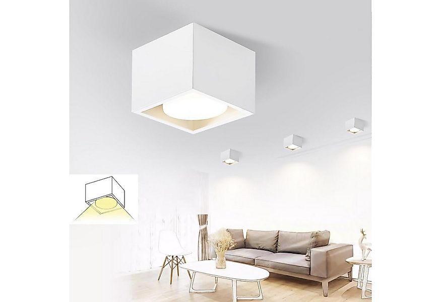 Nettlife LED Aufbaustrahler Weiß Aufbau Aufputz Deckenspots 1/2/3/4 Flammig günstig online kaufen