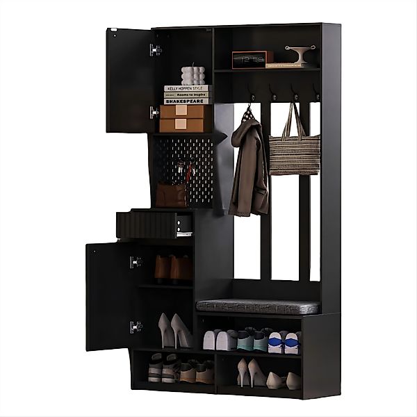 Refined Living Garderoben-Set 6-in-1 Garderobenset,Flurgarderobe mit günstig online kaufen