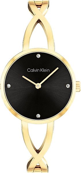 Calvin Klein Quarzuhr Sculpted Embrace 25100059, Armbanduhr, Damenuhr, Edel günstig online kaufen