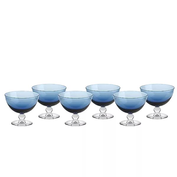 Eisschale Eisbecher Dessertschale 6er-Set blau Piccolo Colori 280ml Gelato günstig online kaufen