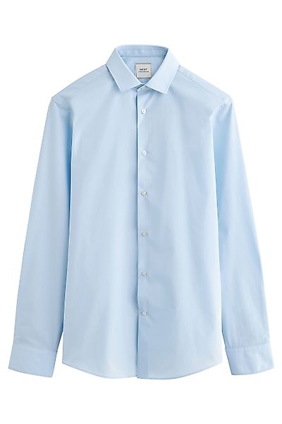 Next Langarmhemd Pflegeleichtes Slim Fit Hemd günstig online kaufen