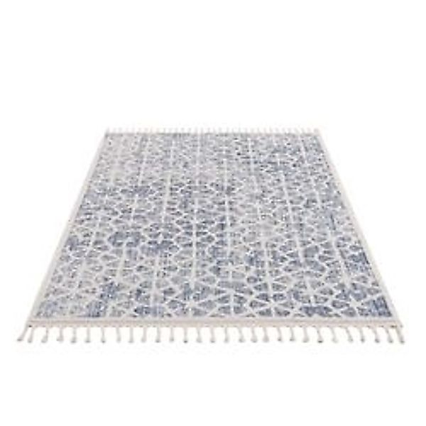 payé Teppich Frays 1 Flachflor 140x200 cm Blue günstig online kaufen