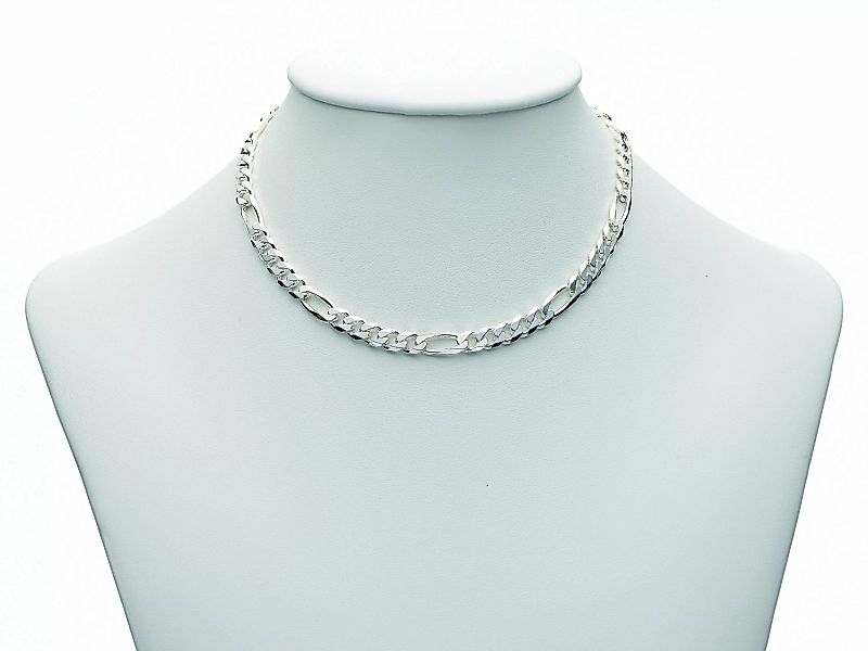 Adelia´s Silberkette "925 Silber Figaro Halskette 45 cm Ø 5,1 mm", Silbersc günstig online kaufen