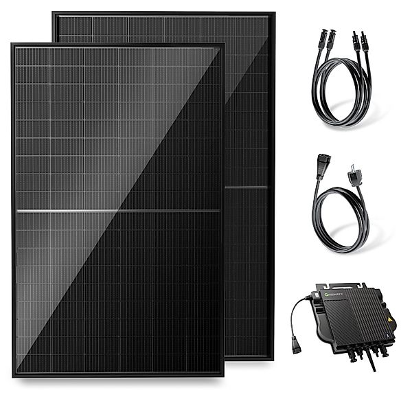 Solakon Balkonkraftwerk 1000W 800W Solaranlage Steckerfertig Komplettset Ph günstig online kaufen