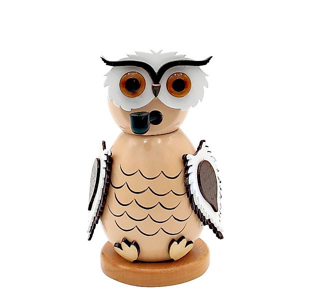 Dekohelden24 Räuchermännchen Holz-Räucherfigur Eule, Räucherfunktion für Rä günstig online kaufen