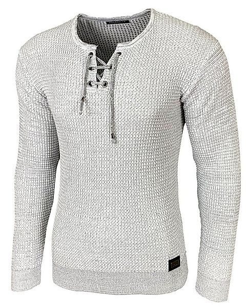 Baxboy Strickpullover Baxboy Herren Pullover Rundkragen Moderner Feinstrick günstig online kaufen