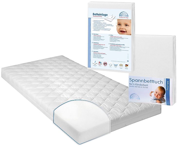 Julius Zöllner Babymatratze »Jan 01«, 8 cm hoch, (Spar-Set, 3 St., 3-tlg.), günstig online kaufen