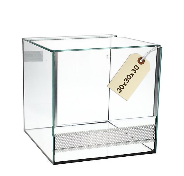 GarPet Terrarium Terrarium 30x30x30 cm Glas Reptilienbecken Mit Belüftung U günstig online kaufen