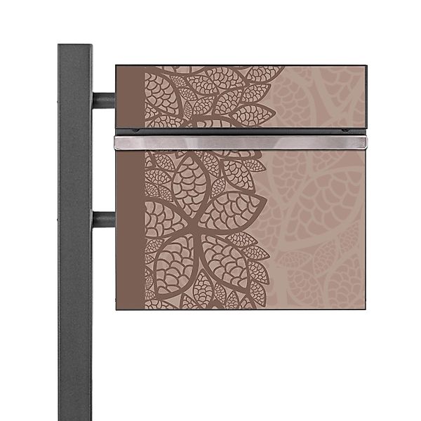 Banjado Standbriefkasten Anthrazit 45x120x16.5cm Groß Inkl. Montagematerial günstig online kaufen