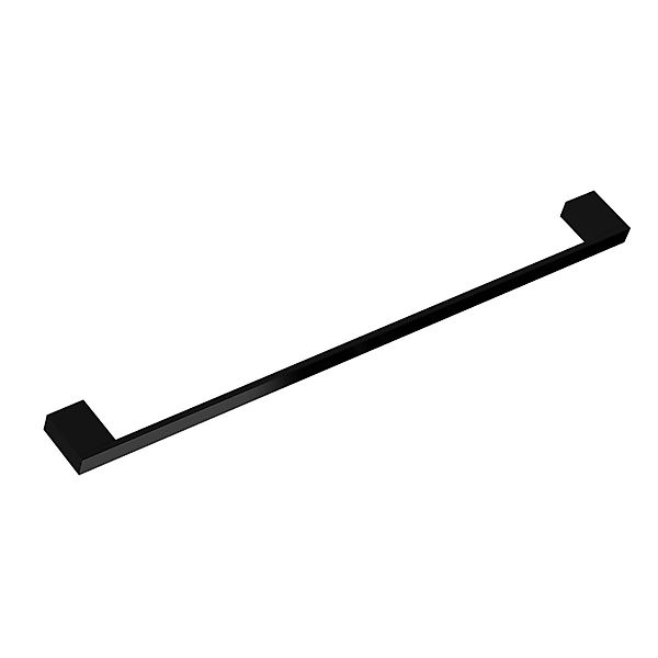 kalb 80cm Badetuchhalter Lenn Schwarz Aluminium Extra Lang für Wandmontage günstig online kaufen