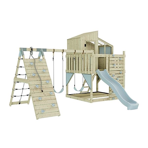 OutdoorToys Spielturm Finn mit Kinderschaukel Eisblau günstig online kaufen