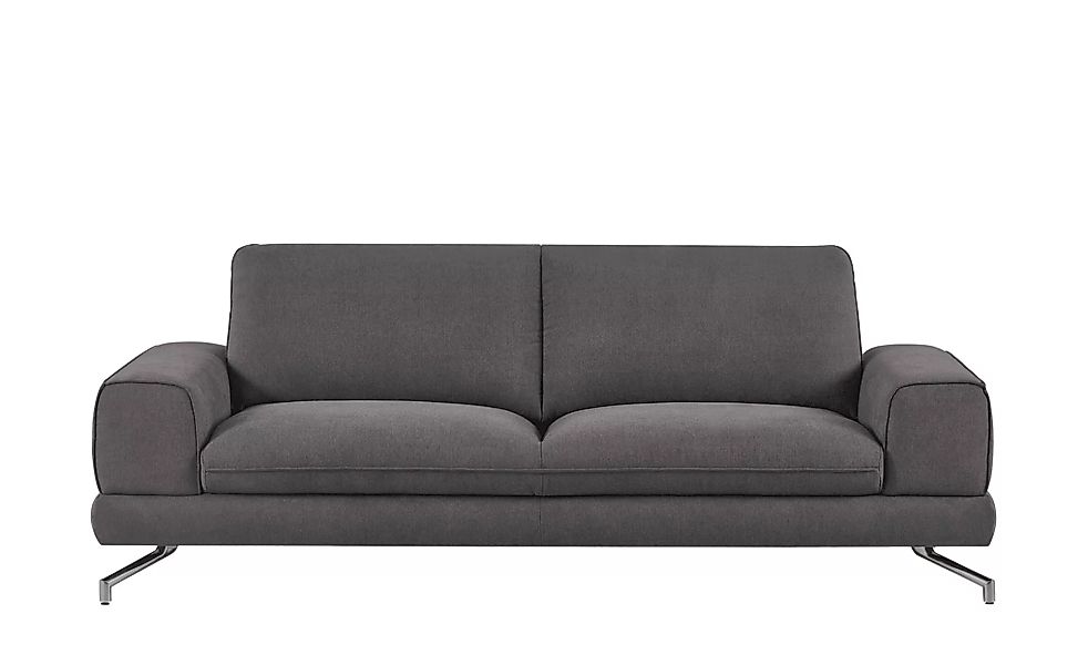 smart Sofa 3-sitzig dunkelgrau - Stoff Bonika ¦ grau ¦ Maße (cm): B: 218 H: günstig online kaufen