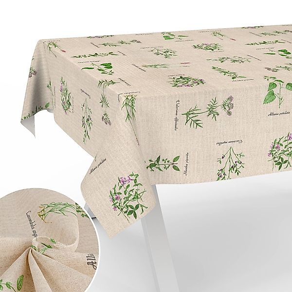 ANRO Tischdecke mit Blumen Botanik aus günstig online kaufen