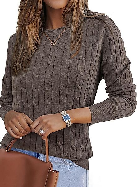 Arach&Cloz Strickpullover Damen Pullover Strickpullover Blusenoberteile Lan günstig online kaufen
