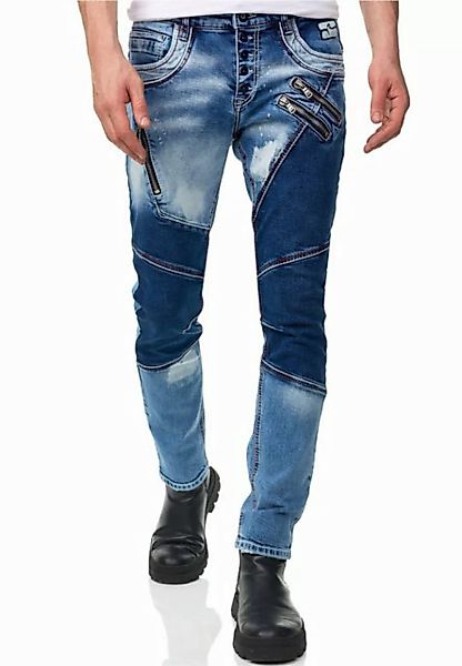 Rusty Neal Straight-Jeans URUMA mit trendigen Zierelementen günstig online kaufen