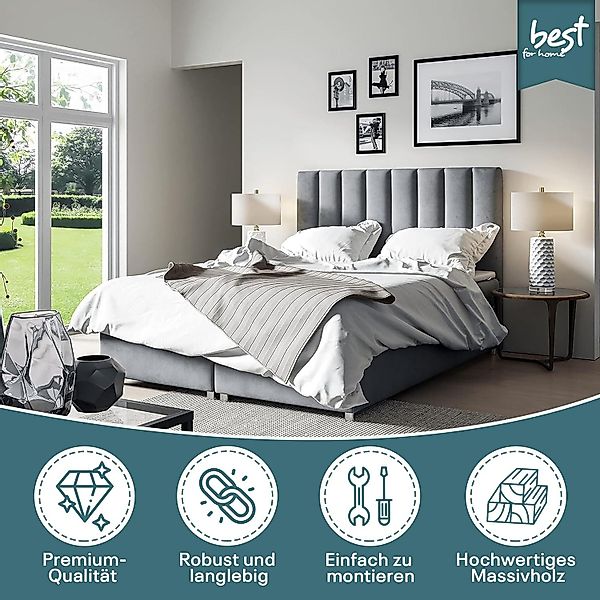 Best for Home Boxspringbett mit Bettkasten günstig online kaufen