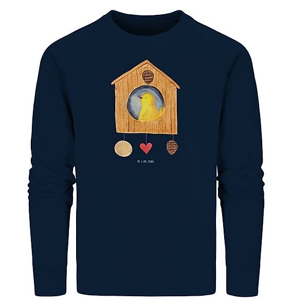 Mr. & Mrs. Panda Longpullover Vogel Haus Größe M - French Navy - Geschenk, günstig online kaufen